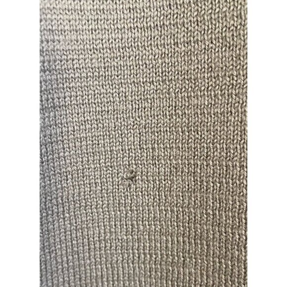 Boden Sweater Cardigan Colorblock Button Front Wool Taupe Yellow Navy Blue 8 - Picture 3 of 5